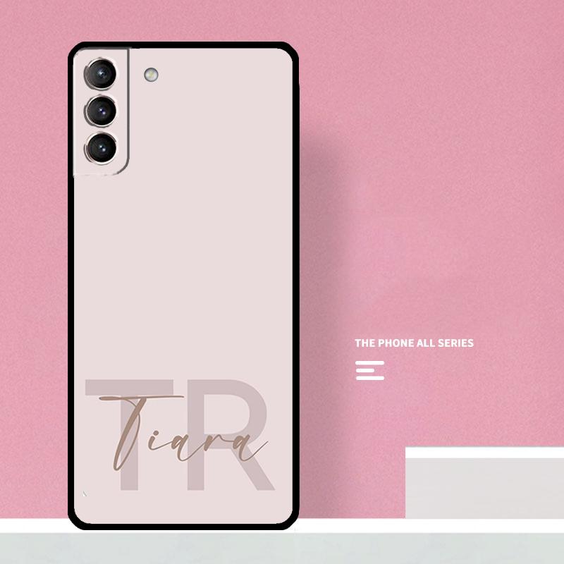 Custom Pastel Name Initials Case For Samsung Galaxy S23 S22 Ultra Plus S8 S9 S10 Plus Note 10 20 S21 FE S20 FE Cover