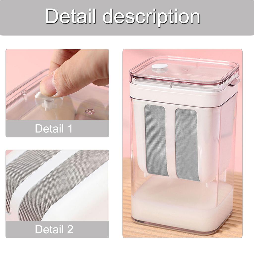 Yoghurt Sil med Fint Maskenett Yoghurt Filter Separator Matsil Gjenbrukbart Melkefilter Oste Fuktighetsseparator