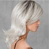 Long Wavy Wigs Synthetic Hair for Women Silver Grey Ombre Female Cosplay Party Halloween Costume Wig Natural Hairstyle