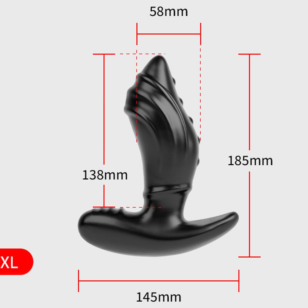 Anální kolík s T-základnou Nositelný anální kolík se 4 velikostmi Masáž prostaty pro muže Nositelný anální trenažér pro anální dilataci