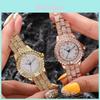 Fashion Steel Band Quartz Watch With Sparkling Waterdrop Design For Women