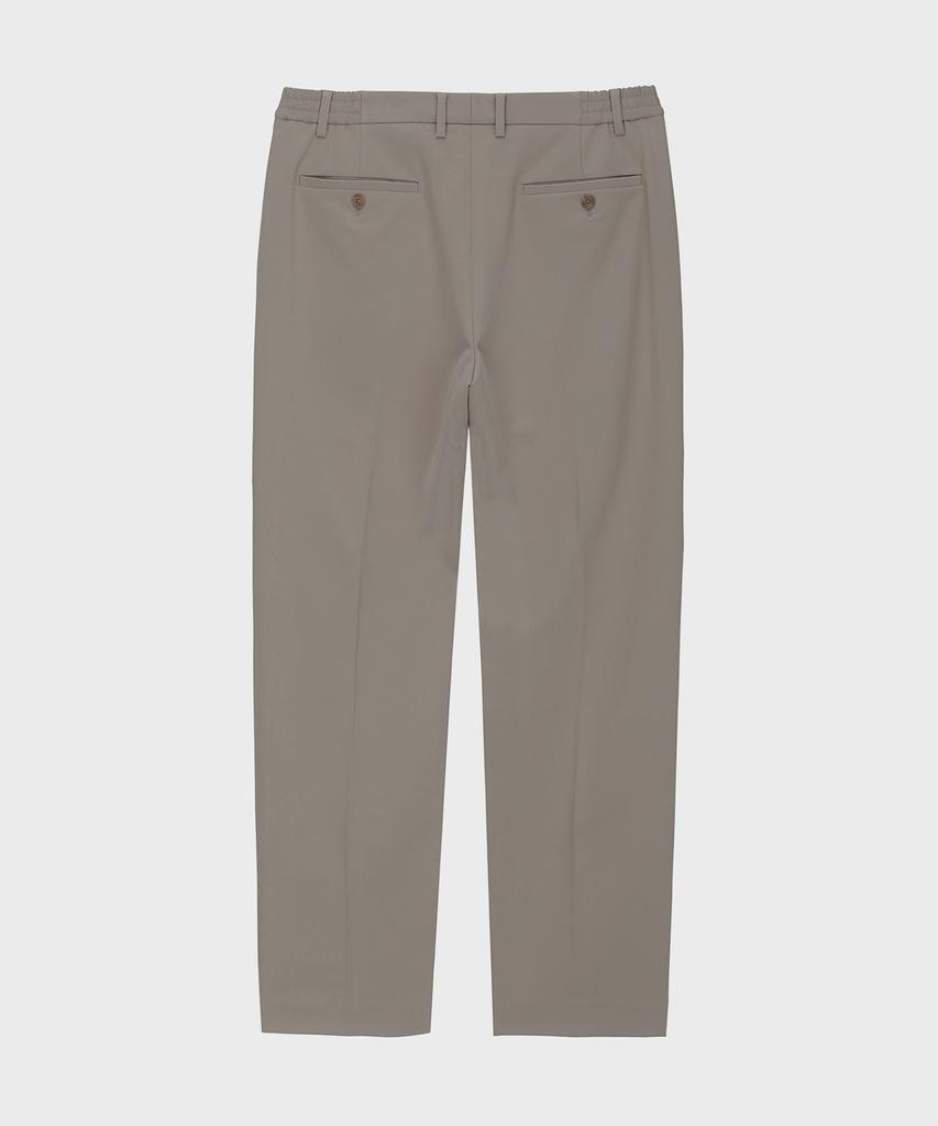 BASIC HOUSE Recycled Tapered Fit Slacks Beige Lwpt0103