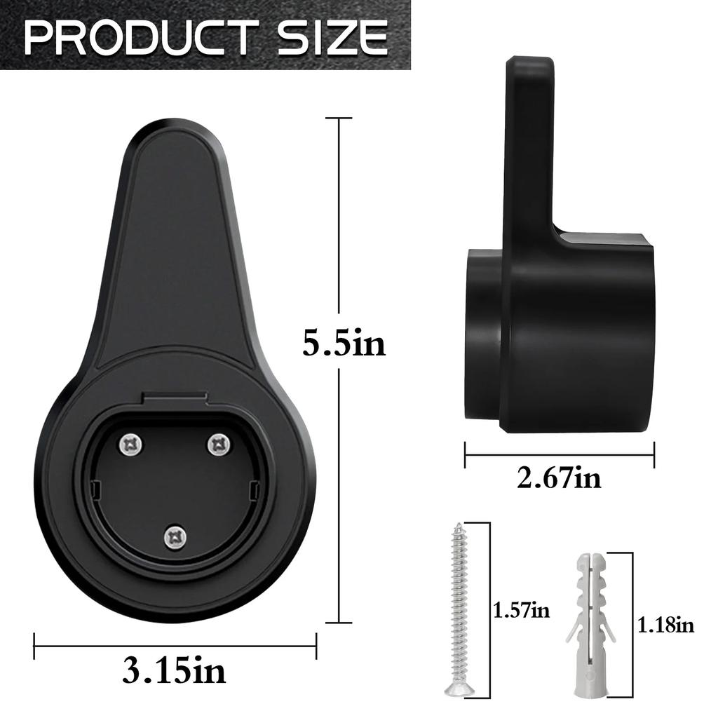 Type 2 EV Charger Holder Charger Plug Holder For Electric Car Charging Gun Vehicle Socket Cable Extra Protection Leading Wallbox