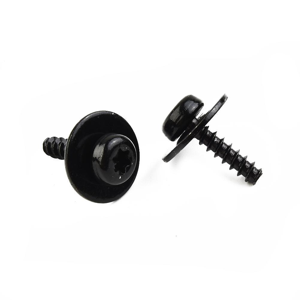 10pcs Screw Bolt Air Dam Deflector Black High Quality