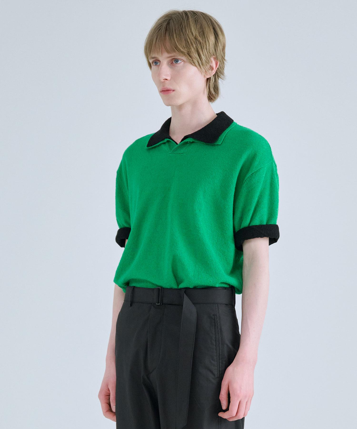 G Pleasy Lounge Terry Collar Knit Green Green/Medium