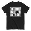 Techno 1988 Detroit T-Shirt Lustiges Unisex Klassisches T-Shirt