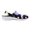 White EVA Clogs with Bright Heart Print, Lightweight Slip On Garden Shoes, Breathable Beach Sandals, Indoor Outdoor Slippers for Men Women