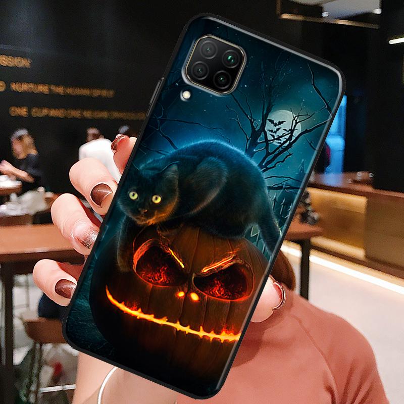 Pumpkin Halloween Bat Boo For Huawei Honor X8a X7a X9a X8 50 70 90 Lite Magic5 Pro P20 P30 P40 P50 P60 Nova 9 5T Case