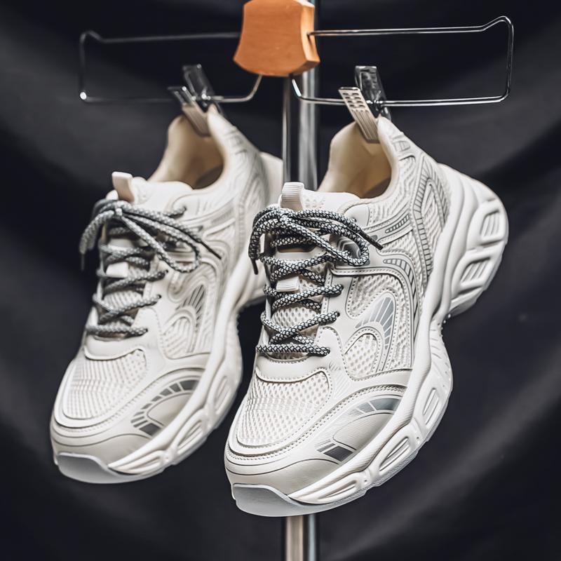 New Fashion Men 's Four Seasons Comfortable Thick Sole Shoes Students Boys GirlsTrending Soft Sole Breathable Casual Running Sneakers