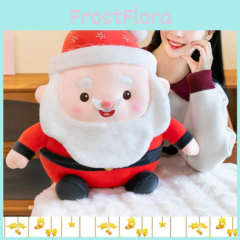 Soft And Plush Santa Claus Doll And Christmas Reindeer Snowman Pillow Gift For Holidays
