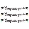 Large Congrats Grad Sign With Tassels For Photo Backdrops Wall Hanging Graduation Party Decorations