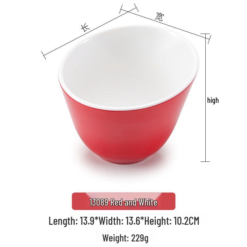 Melamine Slant Condiment Serving Bowl