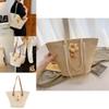 Casual Street Style Woven Shoulder Bag For Women Large Capacity Tote Bag Trendy Summer 2023 New Arrival