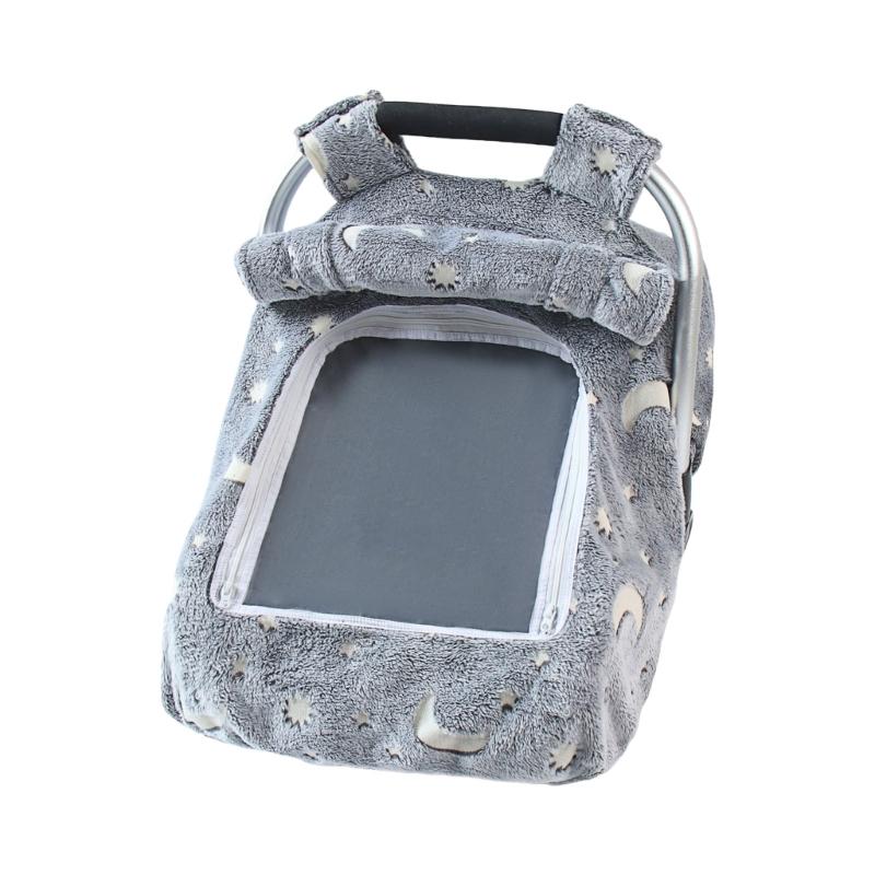 

Baby Bassinet Cover Soft Breathable Cart Seating Sleeve Windproof Basket Sunshade Protector Case for Infants Carriages сірий колір