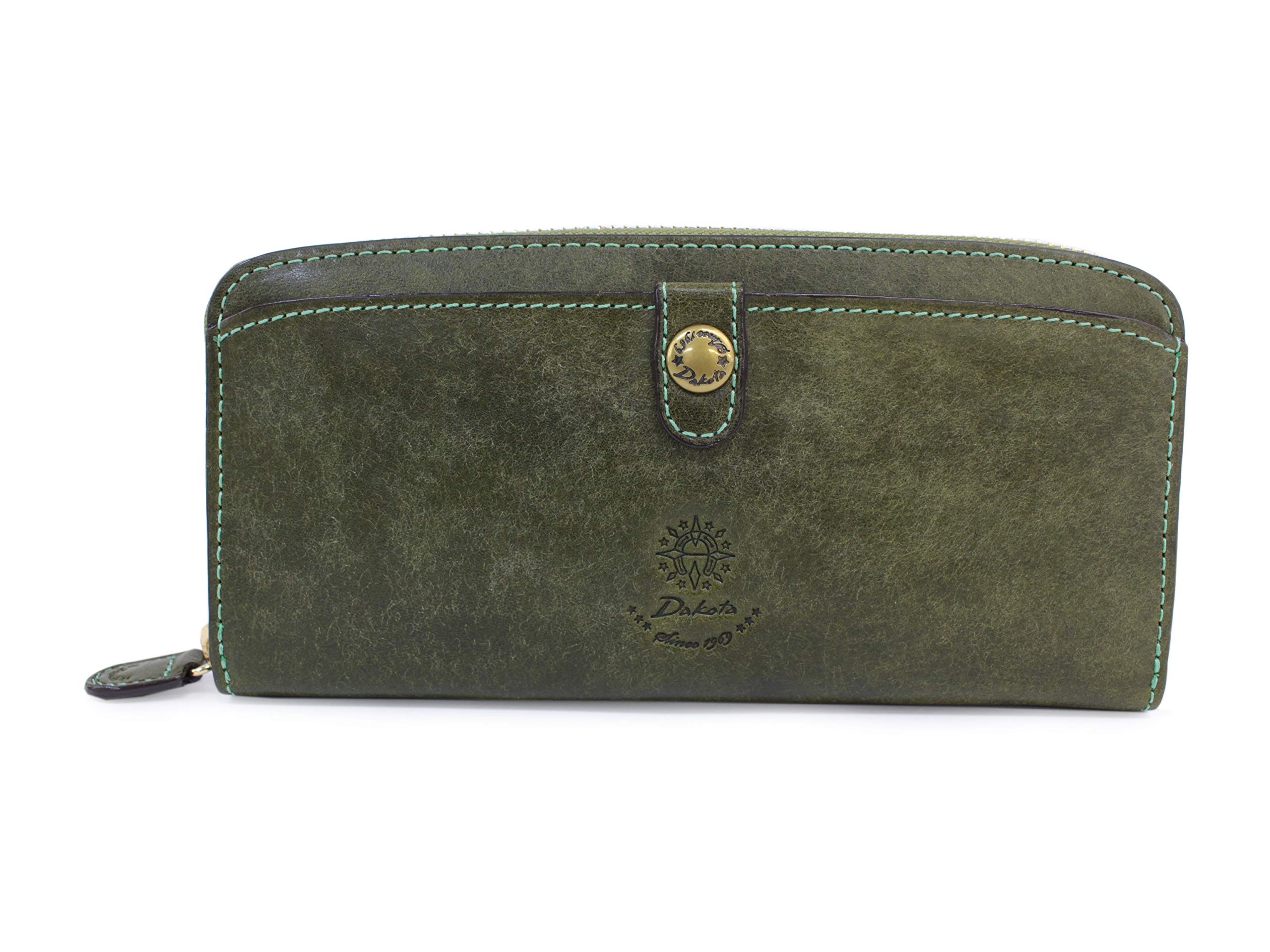 

Round zipper long wallet Coraggio 0030942 [Dakota] (Green (50))