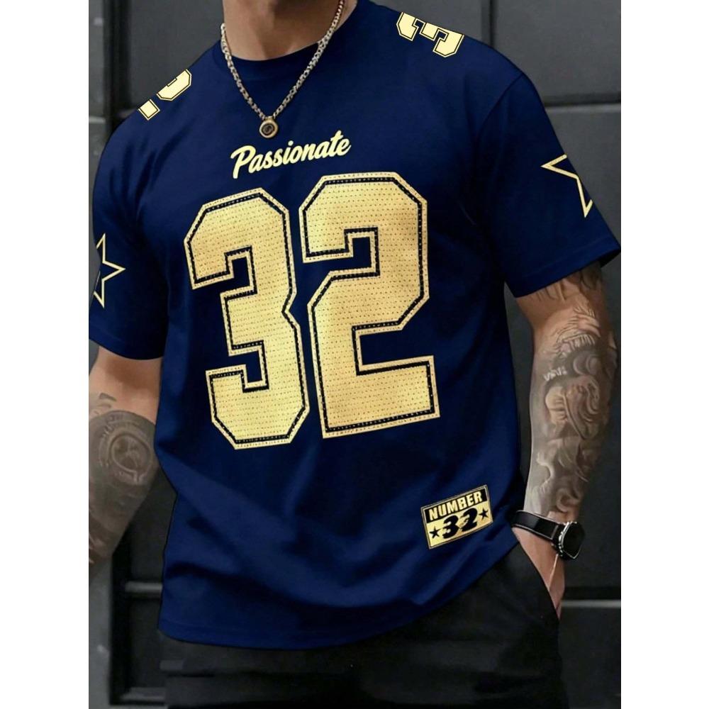 2026 Summer New Men's T-shirt with 3D Digital Printing for Street Casual Fashion Comfortable Soft