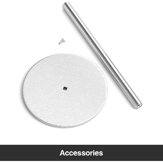 Silver Paper Towel Holder Free-Standing, Premium Stainless Steel Paper Rolls Organizer, Classic Fashion Kitchen Roll Dispenser