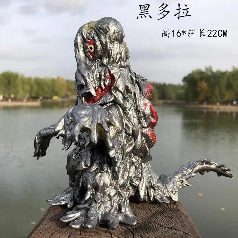 Big Red Lotus Godzilla Destoroyah Hedorah Mechanical Space Godzilla VS King Kong Kidora Soft Rubber Monster modei Toy kid gift