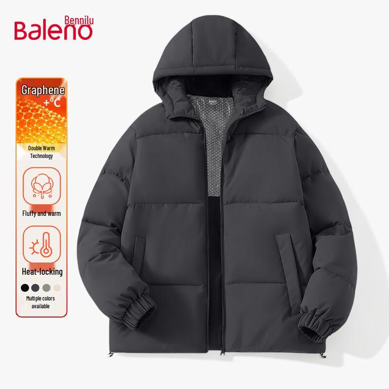 

Мужская однотонная зимняя куртка-пуховик с капюшоном Baleno 2XL