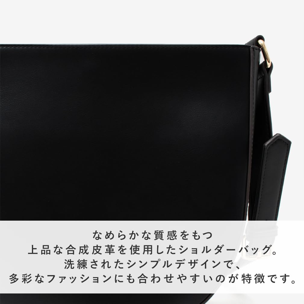 Vita Felice Slim Shoulder Bag for Women yy093n [VITAFELICE] Half-moon (Gray)