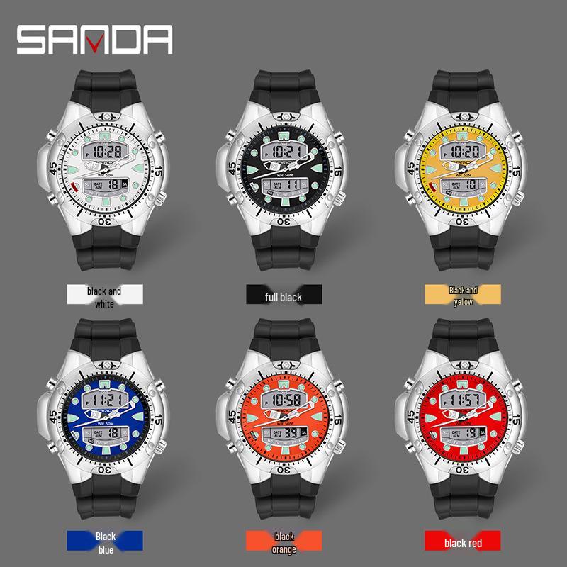 Sanda Men's Multifunctional Sports Electronic Wristwatch - Personalized, Cool, Versatile Design