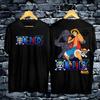 Japanese Animation ONE PIECE Men's Cotton T-shirt Summer New Retro Fashion Men's and Women's Streetwear