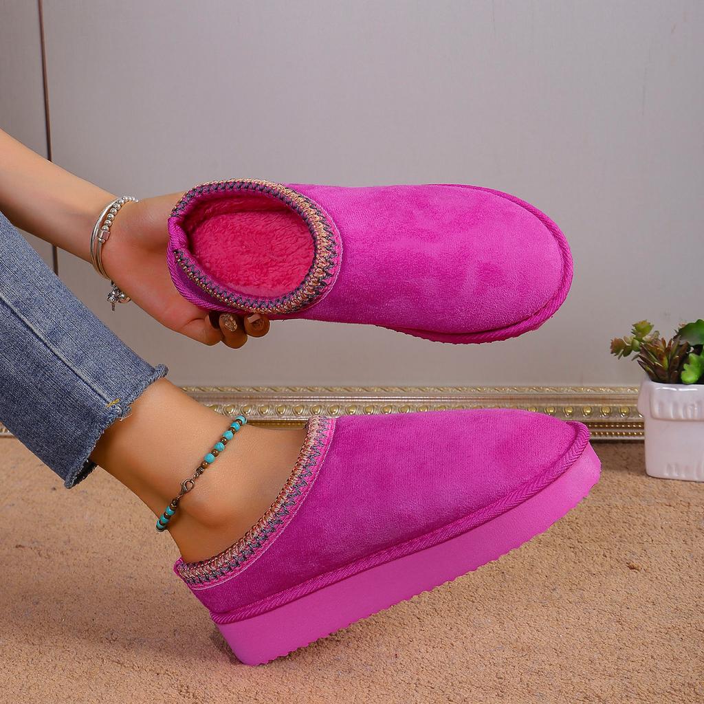 New Platform Fluffy Slippers Women/men House Flats Fashion Plush Winter Shoes Ladies Home Elegant Casual Footwear Slippers