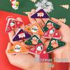Hangsu Original Christmas Triangle Acrylic Memo Clip - Cute Student Decoration & Small Prize