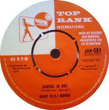 

7inch Record GARY U.S. BONDS - School Is Out / One Million Tears JAR581 Top Rank Intern UK Rock Used