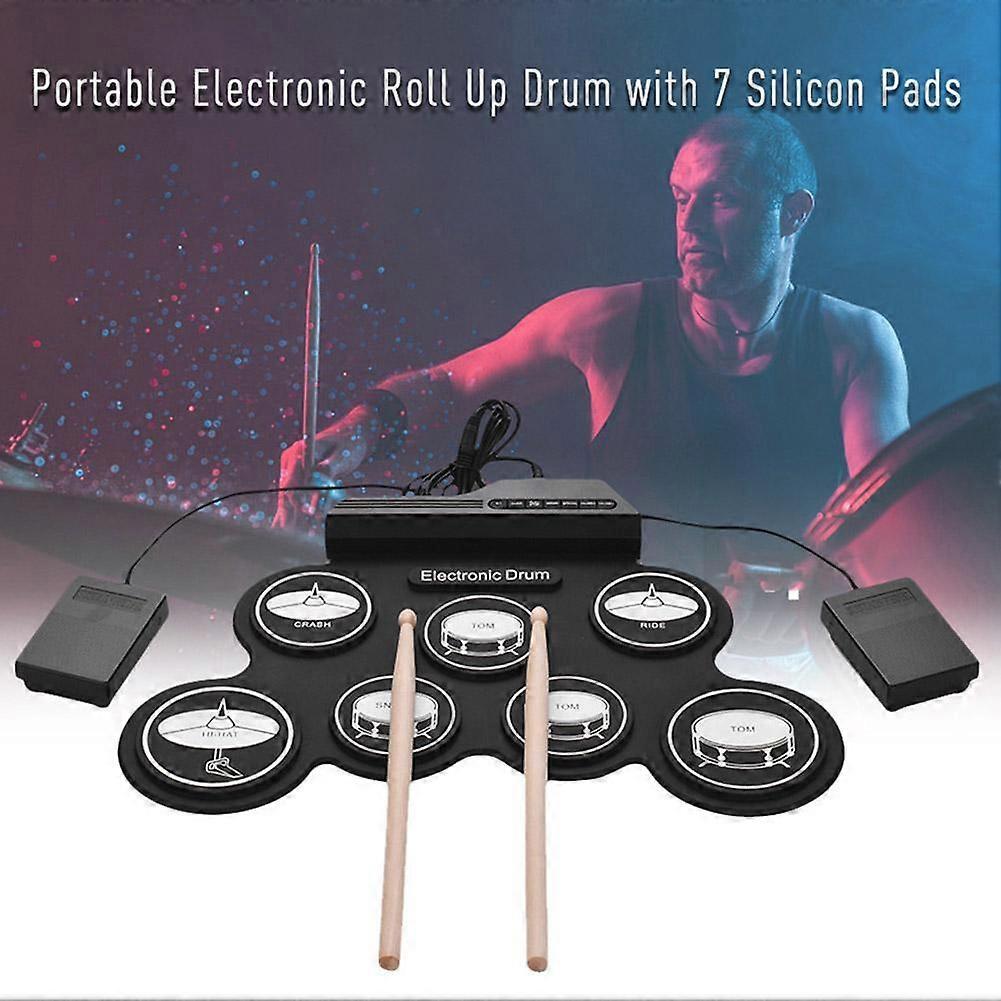 Hand Rolled Electronic Drum Percussion Instrument Silicone USB Electronic Drum