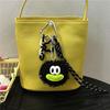 Miu Series Style Bag Pendant Cute Cartoon Plush Doll Keychain Ugly Cute Doll Schoolbag Woven Rope Mobile Phone Pendant