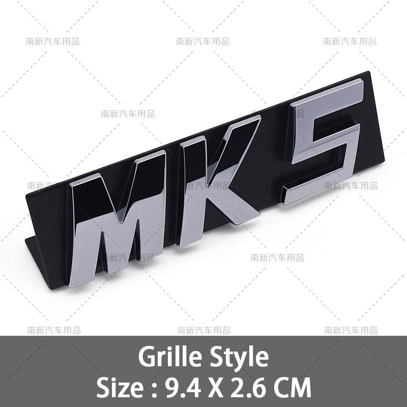 OPQ1 2026 Hot VOLKSWAGEN 3D Black Silver MK5 MK6 MK7 Mk8 Car Front Grill Emblem Car Stickers for Volkswagen VW Golf GTI MK 5 MK 6 Mk