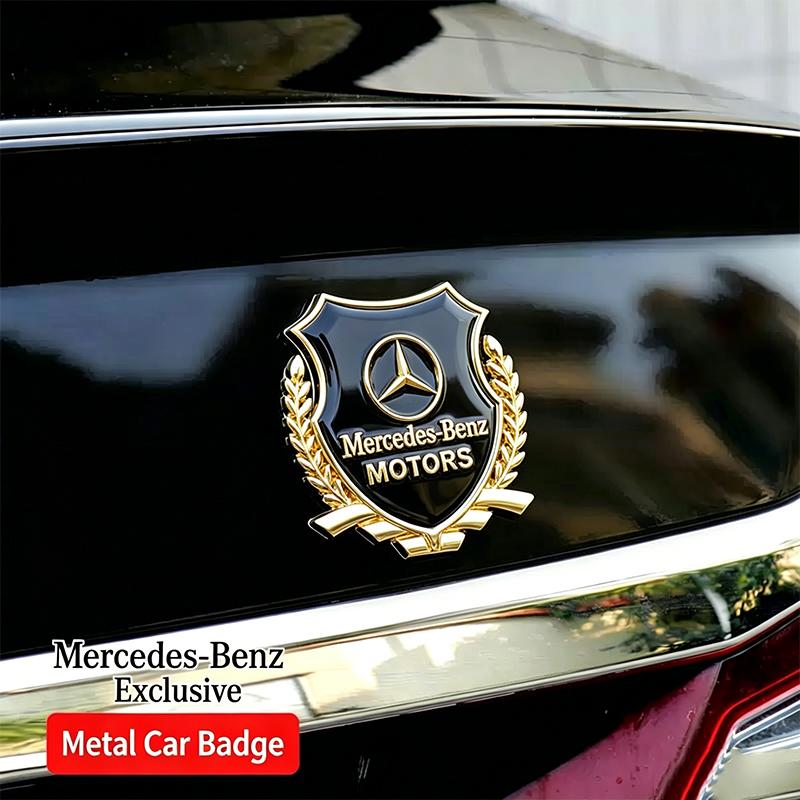 TGM3   2Pc 3D Metal Car Fender Trunk Stickers Badge Emblem Decal For MERCEDES BENZ W203 W204 W205 W209 W210 W211 W212 W176 W166 W163