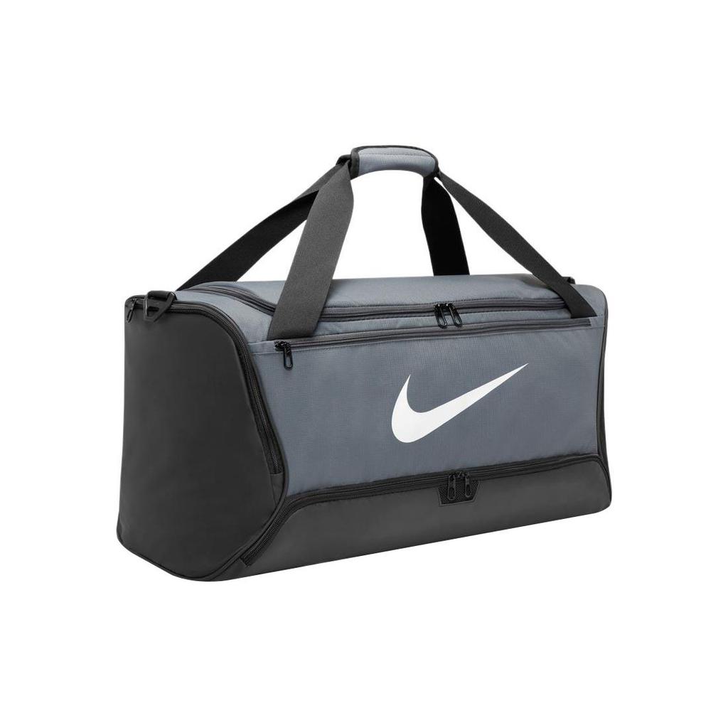 Nike Brasilia 9.5 Training Duffel Medium 60L Bag Iron Grey/Black/White Unisex Streetwear DH7710-068