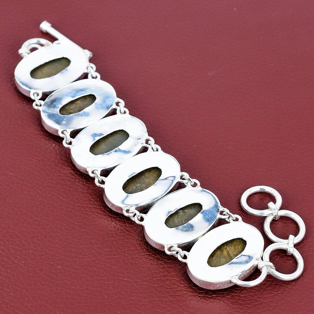 Bronzite Bracelet 925 Sterling Silver Bracelet Handmade Elegant Jewelry Adjustable Chain Bracelet Natural Gemstone Bracelet Engagement Gifts