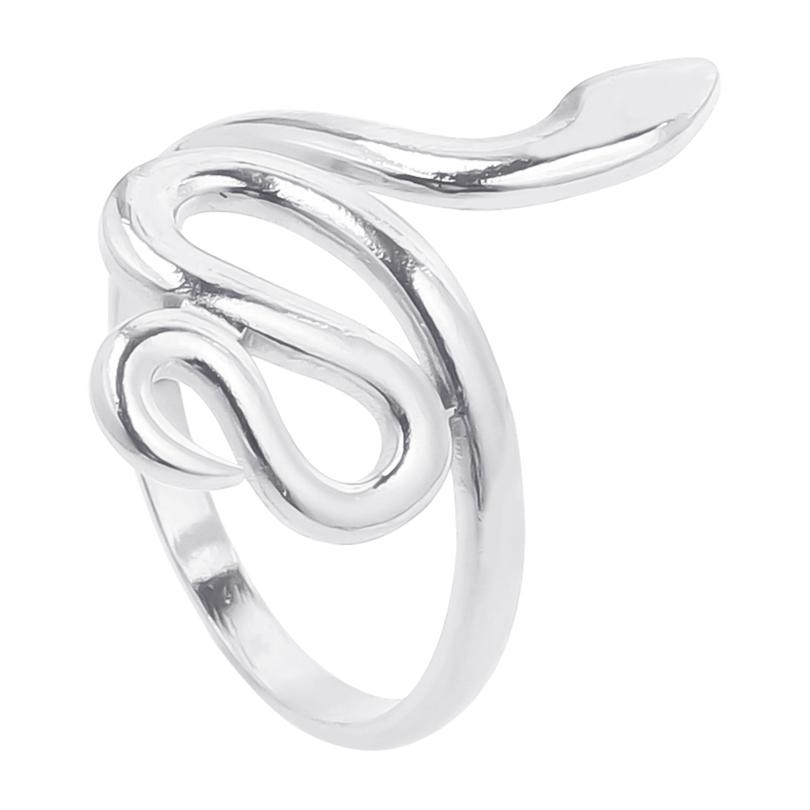 Serpent Snake Ring Stainless Steel Jewelry For Women Girl Punk Accessories Titanium Rings Animal Bague Femme Wedding Party Gift