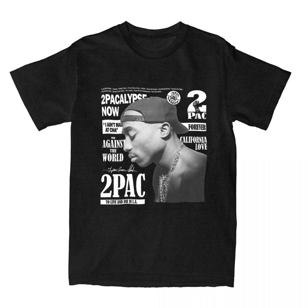 Summer Unisex Women Pac Tupac Shakur T Shirts Apparel HipHop Rapper Cotton Tops Tshirt Novelty Tees