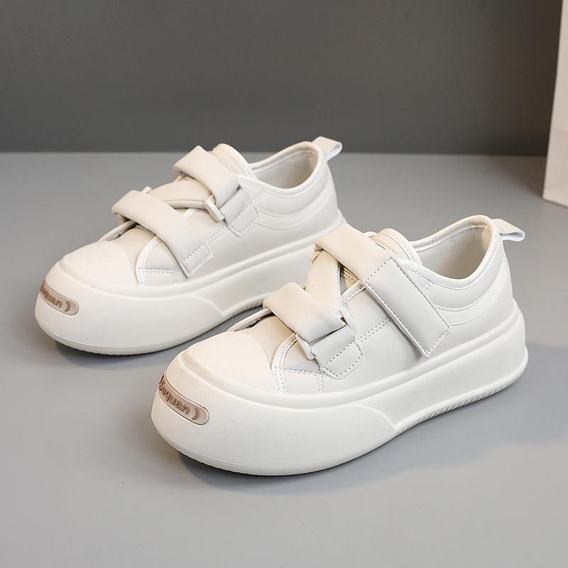 

[Customized] K1715 new little white shoes women s 2025 spring and summer breathable casual board shoes thick sole heightening women s shoes resistance 40