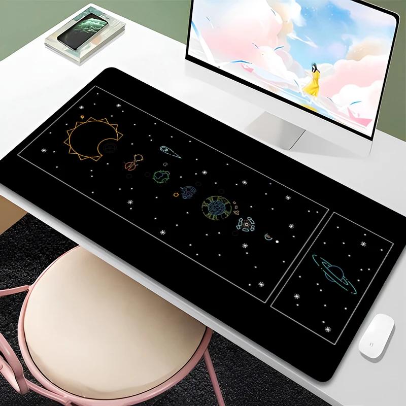 Mouse Pad XXL Cartoon Anime HD Print Desk Mat Laptop Outer Wilds Keyboard Pad PC Gaming Accessories Mousepad Star Sky Mouse Mat