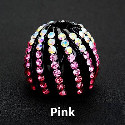 Xiaomi Rhinestone Hair Bun Maker Korean Style Hair Ring Elegant Hairpin Crystal Hair Accessory For Women Bridal Party Headpiece