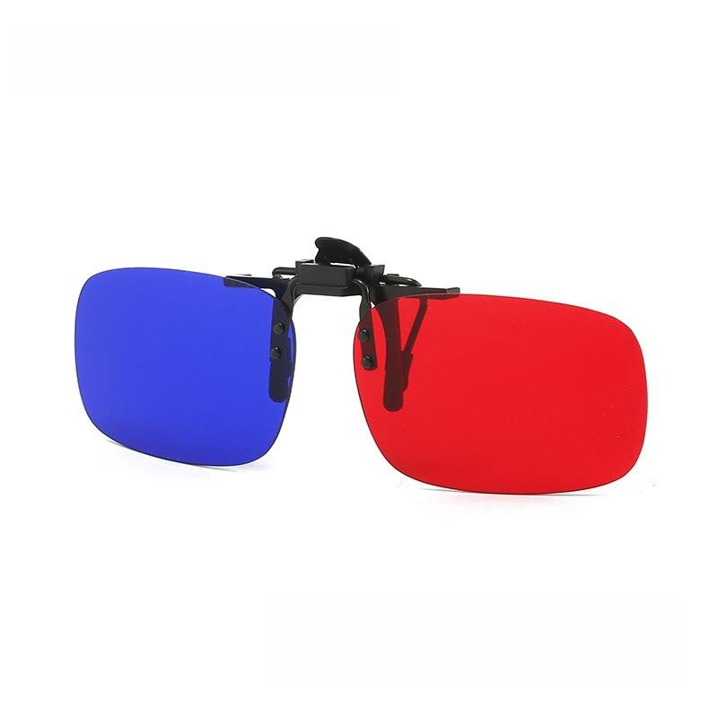 Classic 3D Glasses Clip-On Lenses For Men And Women Foldable Clip Amblyopia Corrective Glasses Red Green Color Squint Blind