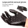 Spiked Pleasure Massage Glove TPE Textured Fisting Mitt with Raised Dots Flexible Body-Safe