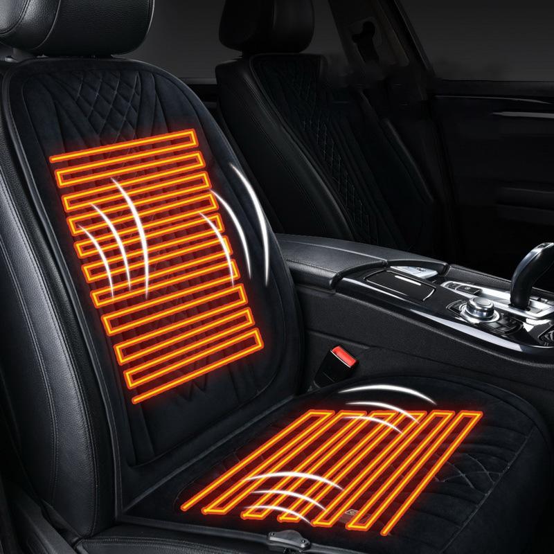 1Pcs Graphene Heated Car Seat Cushion 12v/24v Winter Heating Pad Car Universal Warmth Insulation Electric Heating Seat