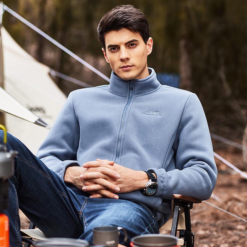 JEEP Men's Outdoor Casual Warm Fleece Jacket