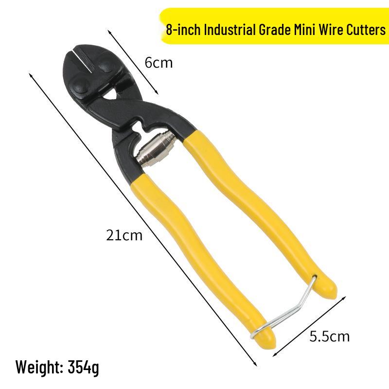 8-inch Labor-Saving Steel Wire Cutters, 9-inch Heavy-Duty Pliers for Cutting Iron, Steel, Copper Wire, and Rebar