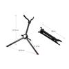 Xtahdge Carry Bag and Foldable Portable Tenor Saxophone Stand Saxophone Floor Stand Holder Stainless Steel