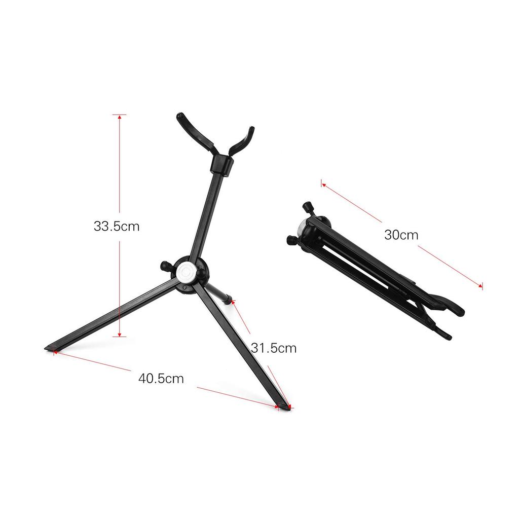 Xtahdge Carry Bag and Foldable Portable Tenor Saxophone Stand Saxophone Floor Stand Holder Stainless Steel