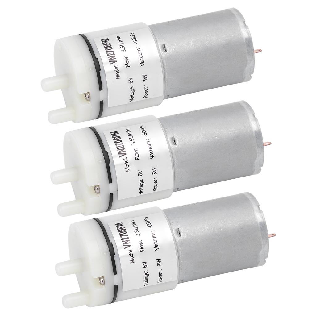 3 Stück Mikro-Wasserpumpe Mini Tauchmotor Aquarium Luftzubehör DC6V VN2706PM