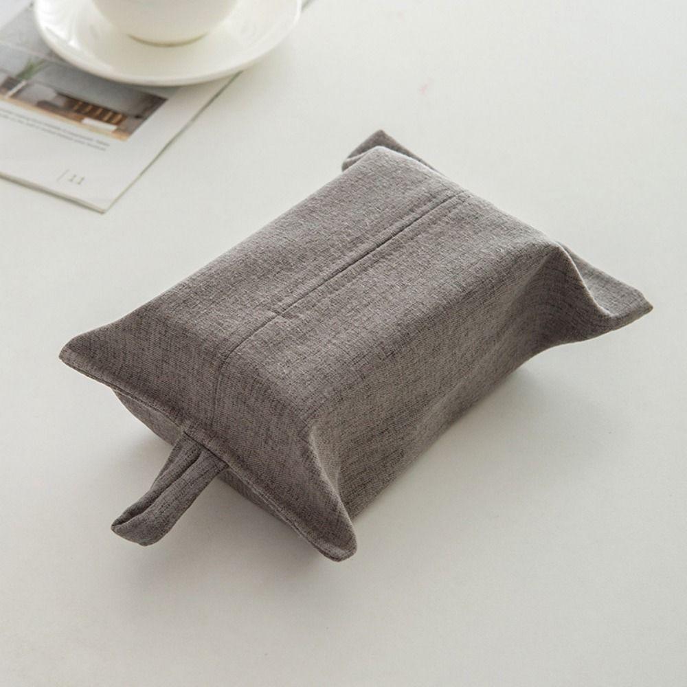 

Household Hanging Tissue Bag Simple Pure Color Paper Bag Ins Hanging Tissue Dispenser Living Room сірий