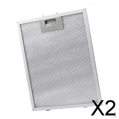 2x Range Hood Vent Part Extractor Fan Cooker Filters Sturdy Universal Replace Supplies Aluminum Mesh
